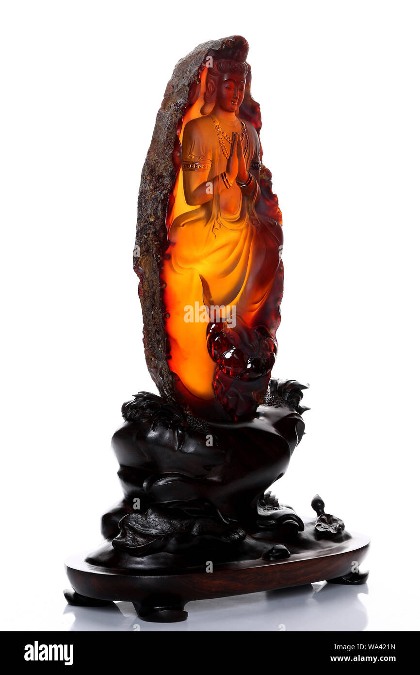 Cire d'orange guanyin carving des articles d'ameublement Banque D'Images