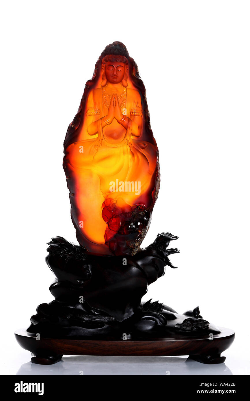 Cire d'orange guanyin carving des articles d'ameublement Banque D'Images