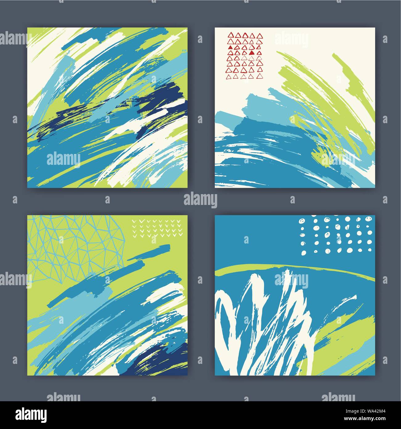 Vector abstract backgrounds peint à la main design Illustration de Vecteur