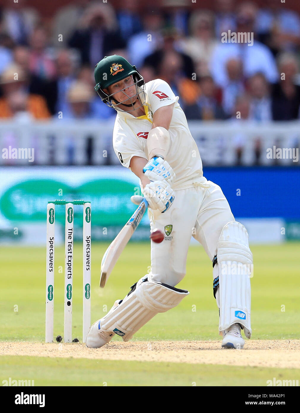 Steve Smith de l'Australie pendant quatre jours au bâton des cendres test match à Lord's, Londres. Banque D'Images