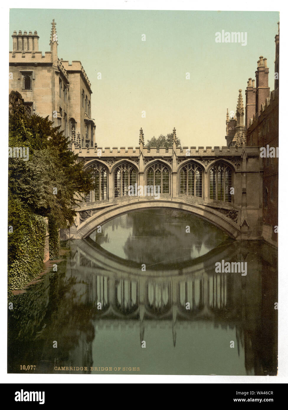 Pont des Soupirs, Cambridge, Angleterre ; fait partie de : vues sur les îles Britanniques, dans l'Photochrom collection imprimée. ; Banque D'Images
