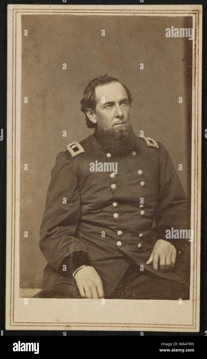 Le général de brigade Edward Henry Hobson du 13e Régiment d'infanterie du Kentucky en uniforme] / Webster & Bro. Galerie photographique, Louisville Banque D'Images