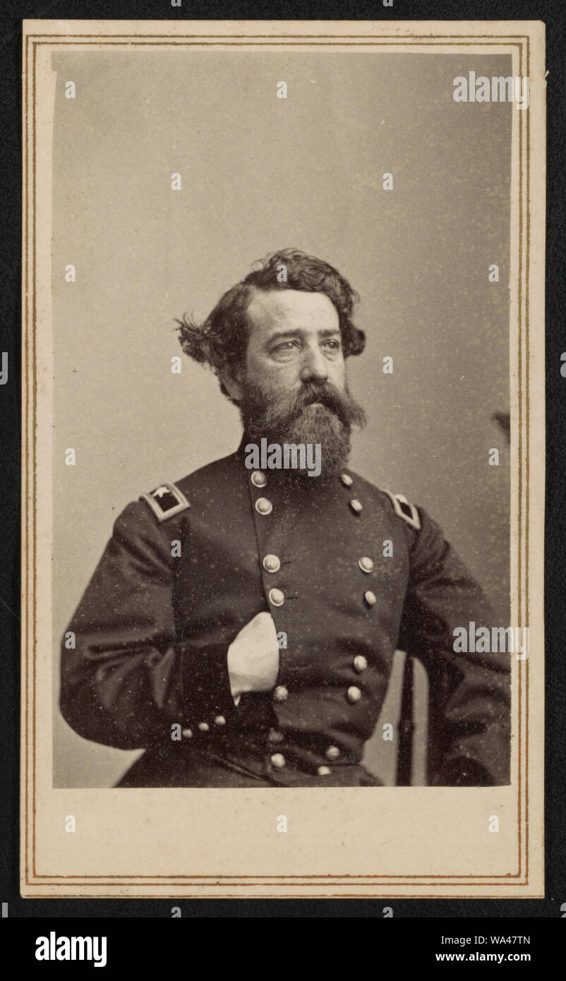 Le général de brigade John Milton Brannon d'état-major général des volontaires américains Infantry Regiment en uniforme] / De négatif photographique dans la région de Brady's National Portrait Gallery Banque D'Images