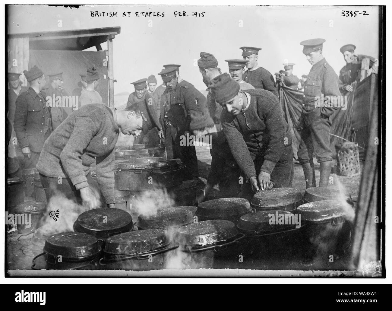 British à Etaples, 10 févr. 1915 Banque D'Images