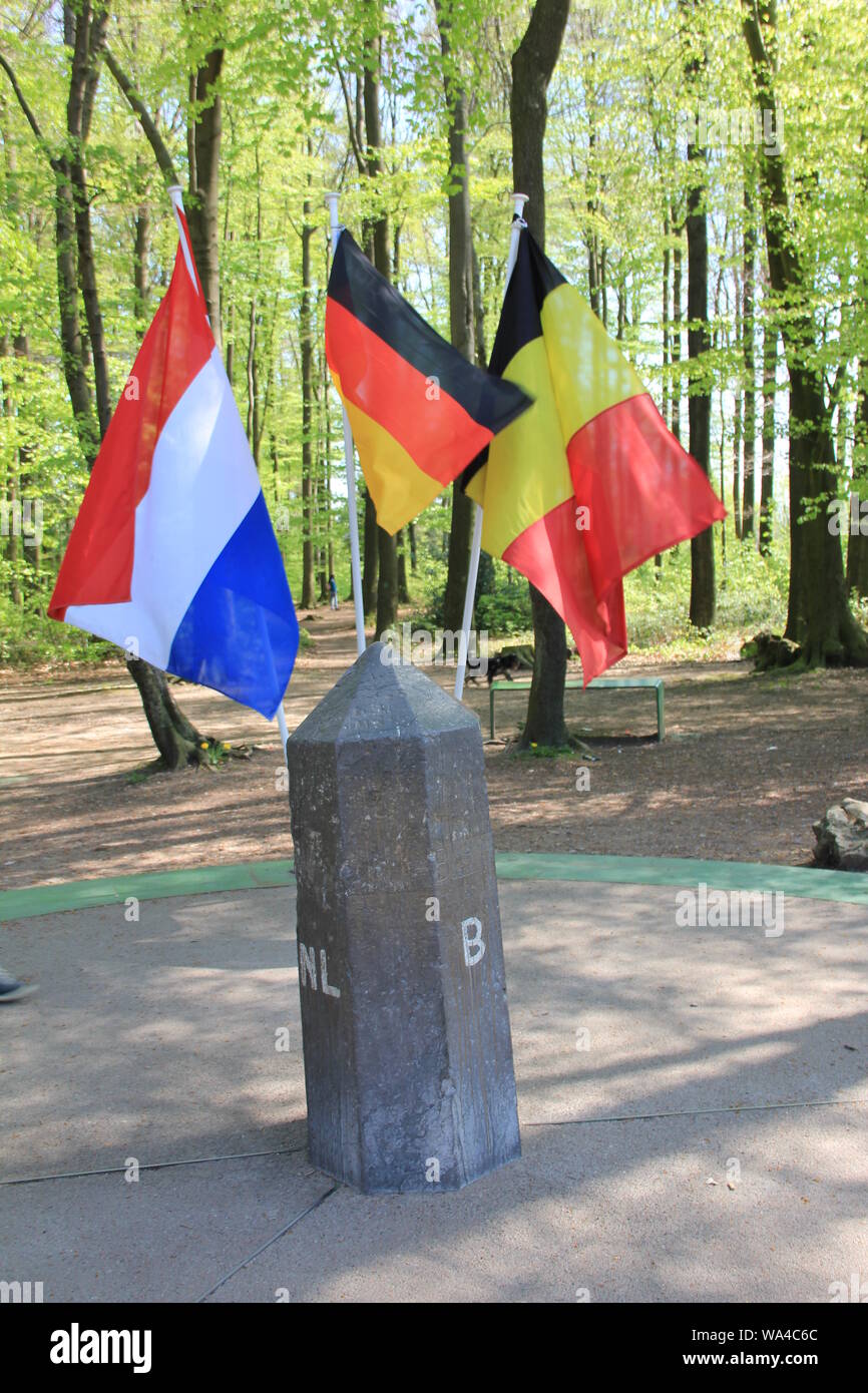 Les trois frontières. Vaals, Pays-Bas Photo Stock - Alamy