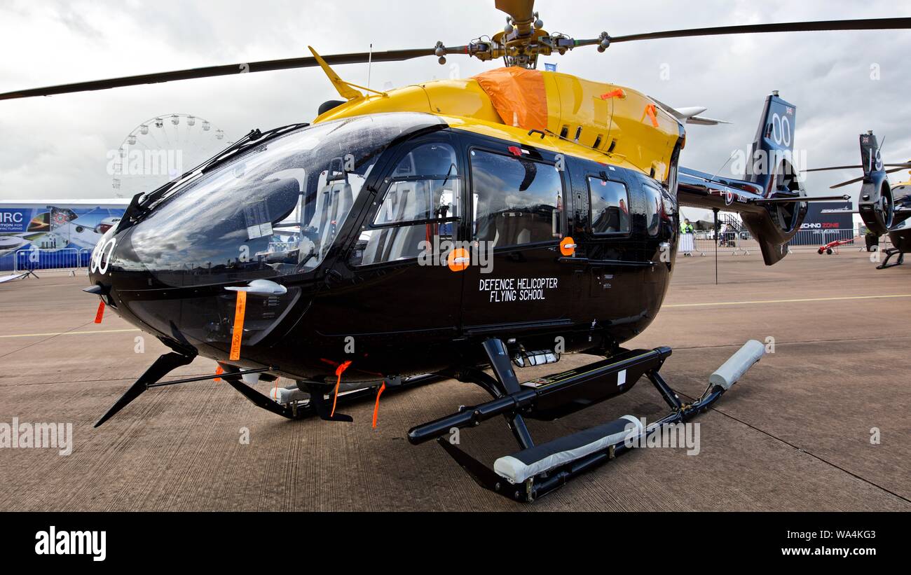 Royal Air Force - Airbus H135 Hélicoptère Juno en exposition statique au Royal International Air Tattoo 2019 Banque D'Images