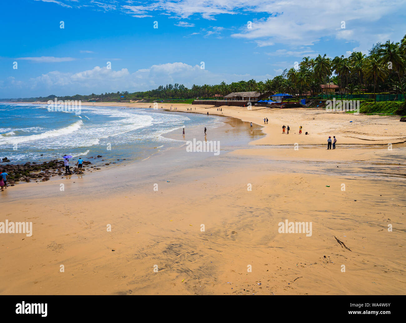 Est un village de Sinquerim Bardez, Goa, Inde du Nord. Plage de Sinquerim est célèbre pour sa belle plage. Banque D'Images