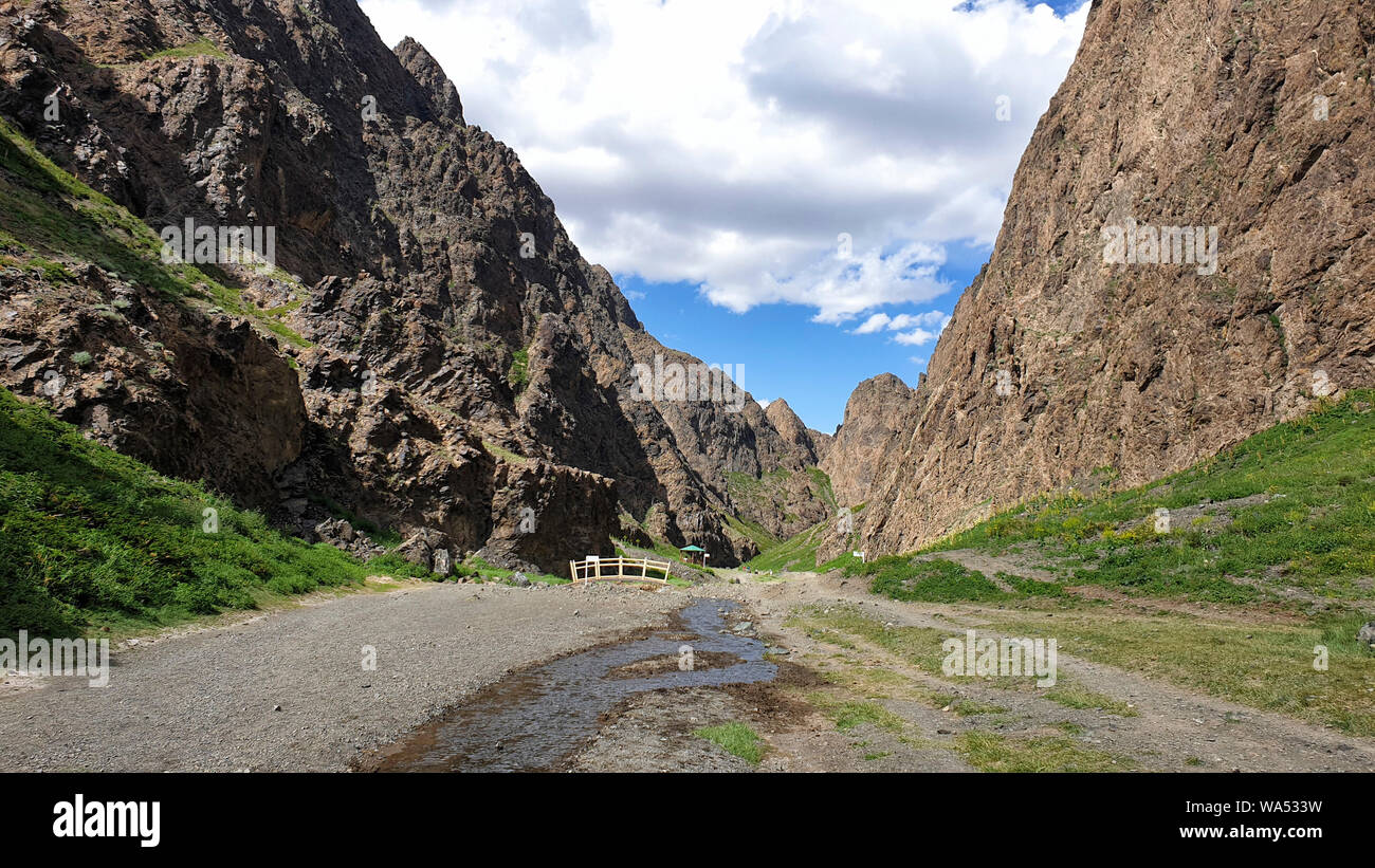 Yol Valley, dans le désert de Gobi, Mongolie Banque D'Images