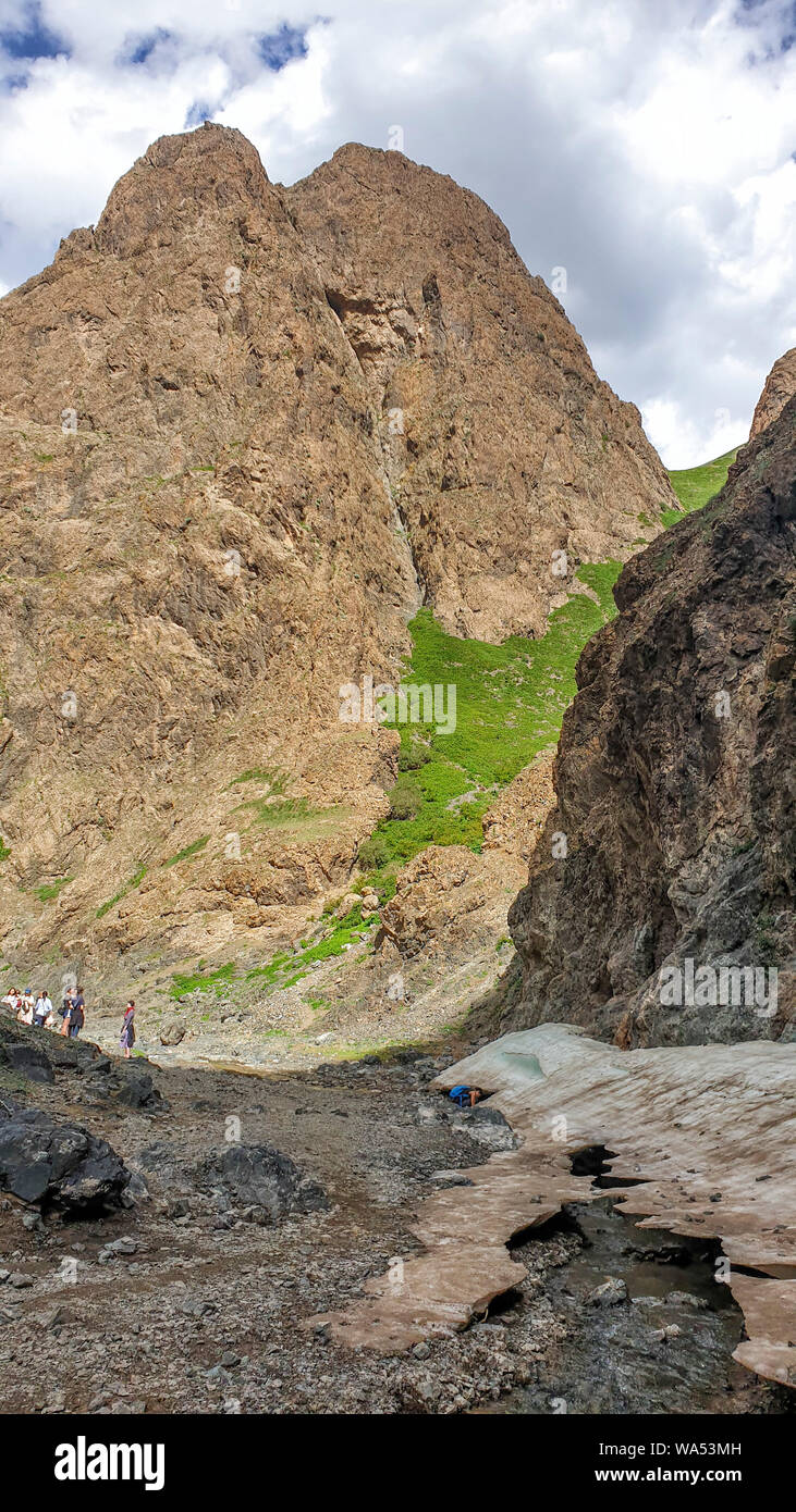 Yol Valley, dans le désert de Gobi, Mongolie Banque D'Images