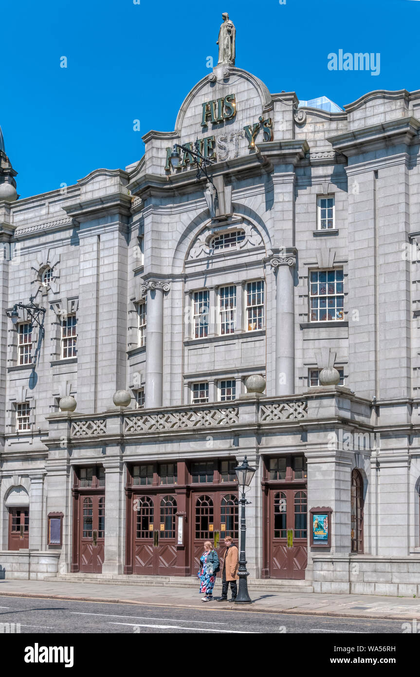 His Majesty's Theatre, Aberdeen date de 1906 et a été conçu par Frank Matcham. Banque D'Images
