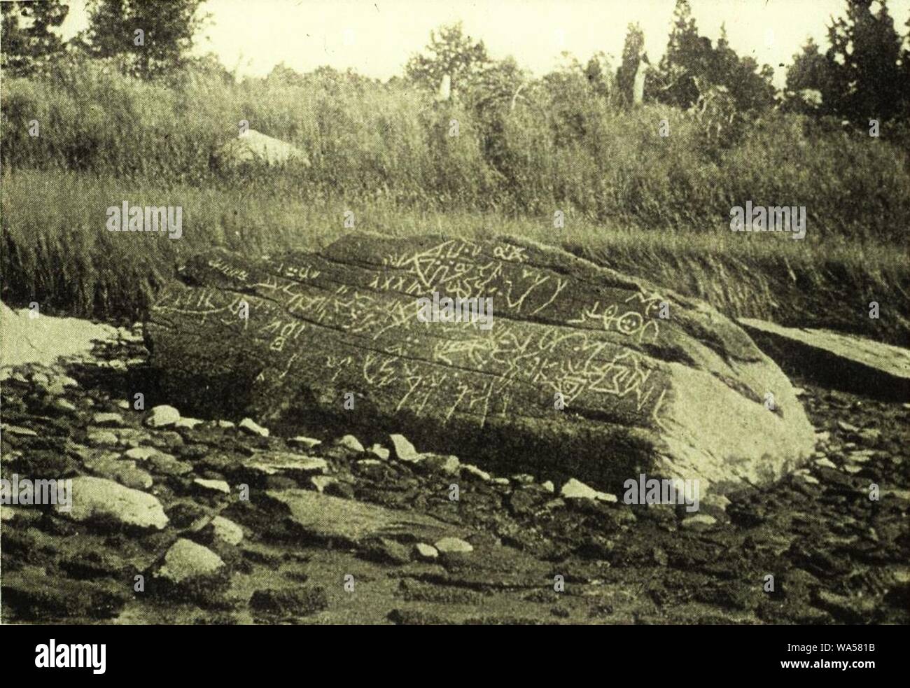 Rock-Davis Dighton photographie. Banque D'Images