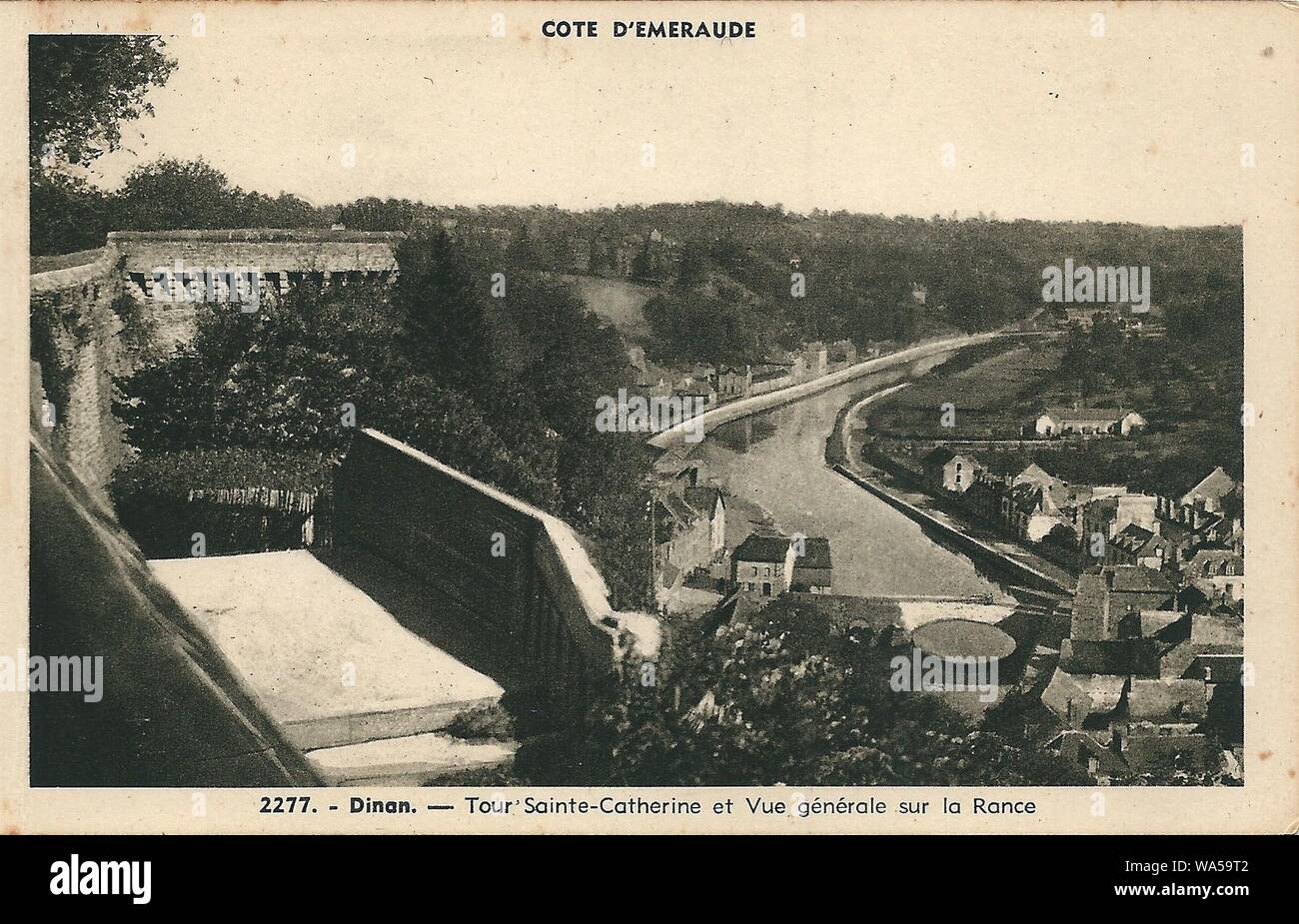 Dinan-FR-22-carte postale-02. Banque D'Images