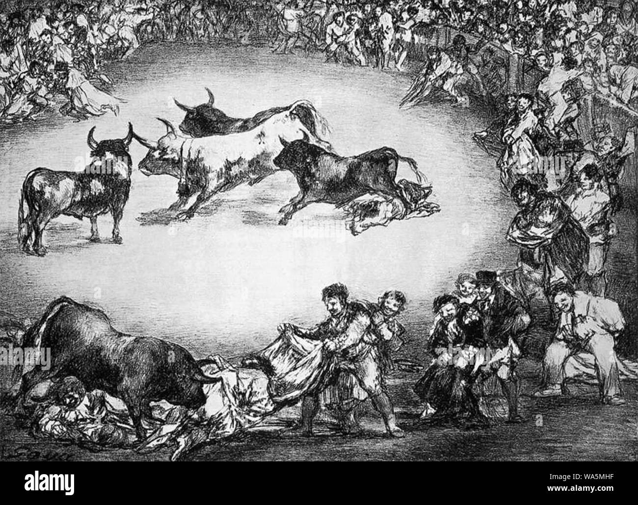 Diversión de España (Goya). Banque D'Images