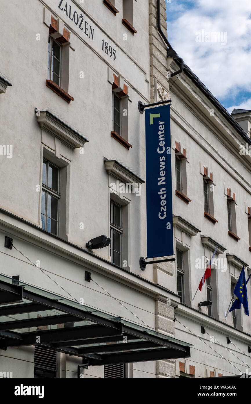Centre de presse tchèque à Prague, République Tchèque Banque D'Images