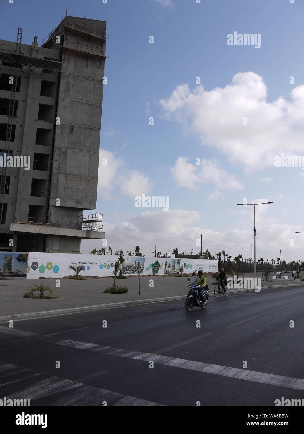 La nouvelle ville de Zenata écologique, près de Casablanca, au Maroc est sur le point d'atteindre des capacités de première construction d'attirer la classe moyenne locale Banque D'Images