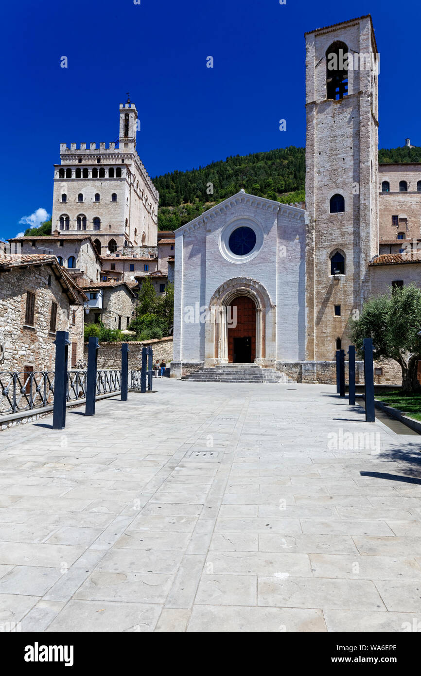 Chiesa di San Giovanni Battista, Gubbio, Ombrie, Italie Banque D'Images