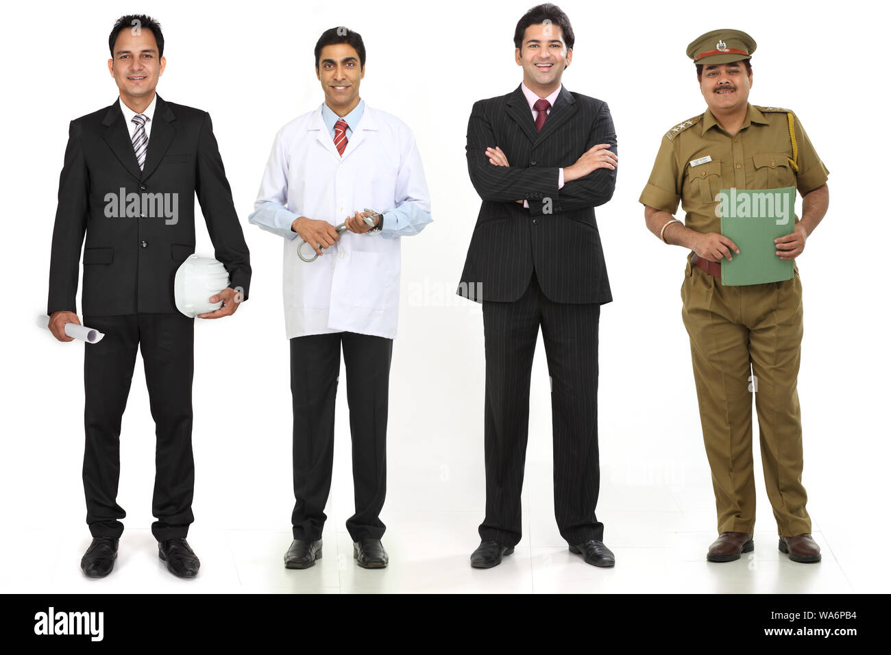 Groupe de professionnels ayant des professions différentes Banque D'Images