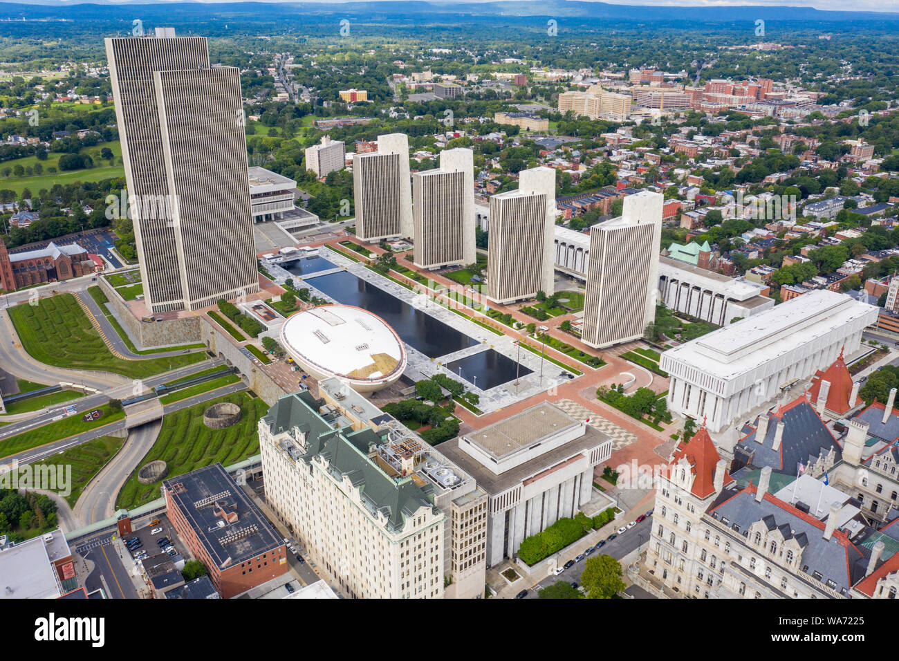 Empire State Plaza, Albany, New York, USA Banque D'Images