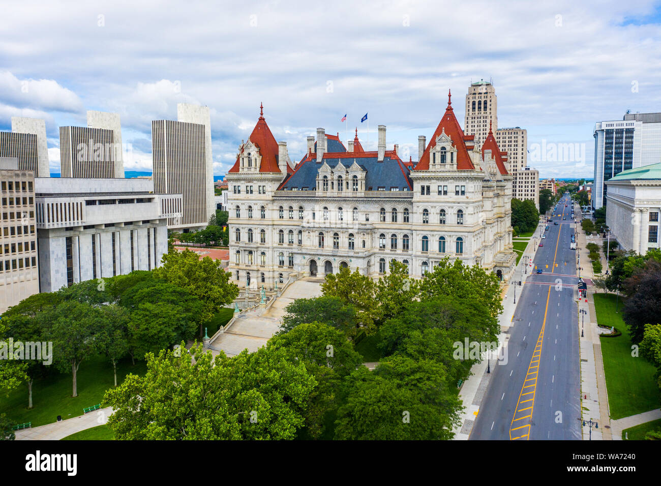 Capitole de l'État de New York, Albany, New York, USA Banque D'Images