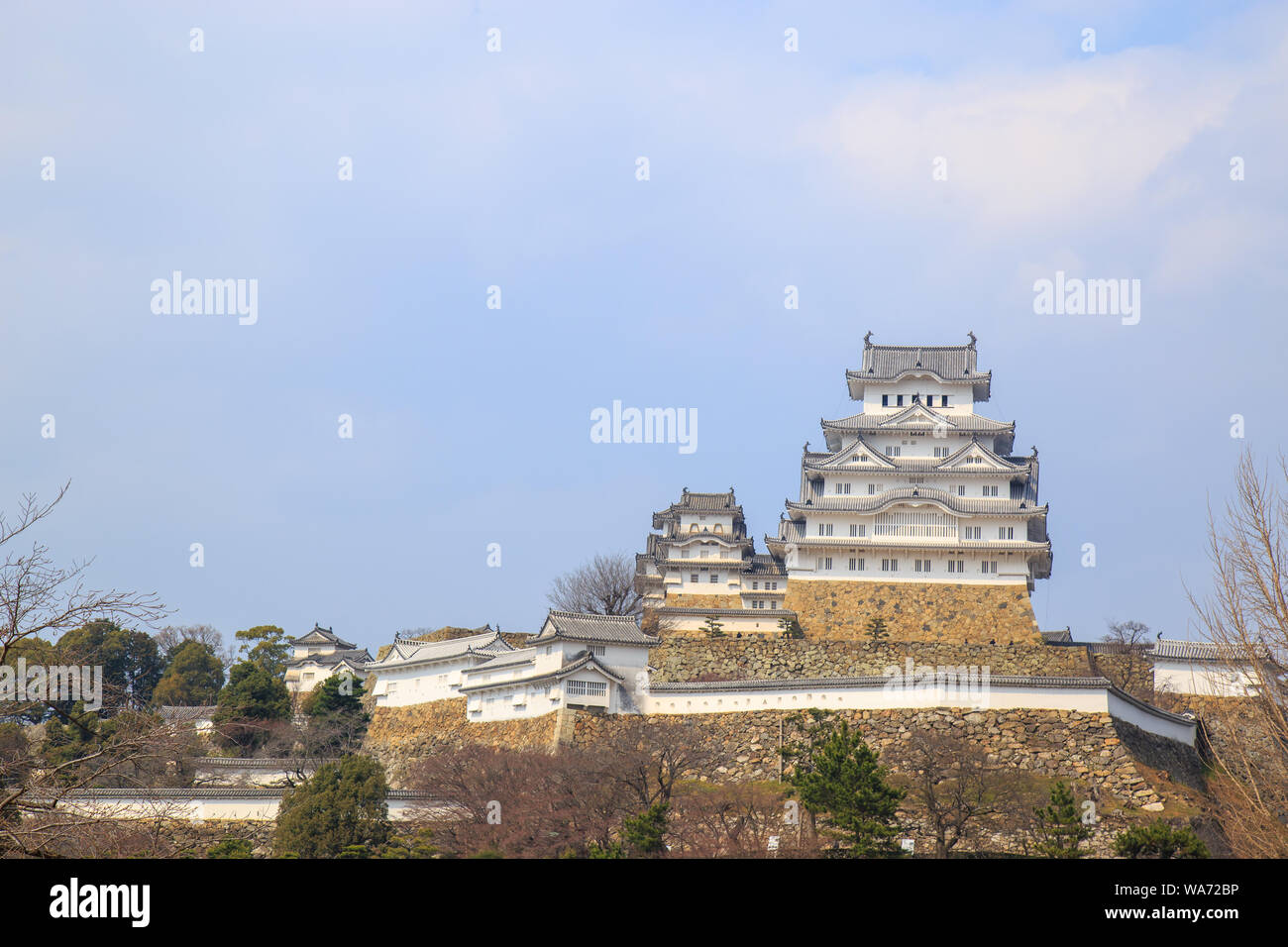 Château de Himeji est célèbre et historique inscrit au Patrimoine Mondial de l'UNESCO. Situé dans la ville de Himeji, préfecture de Hyogo, Japon. Banque D'Images