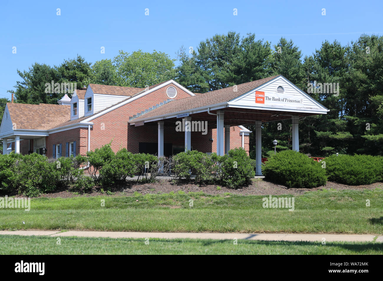 Princeton, New Jersey, USA, 23 juin 2019 : la banque de Princeton au New Jersey. Banque D'Images