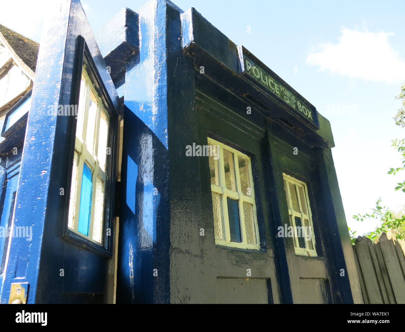 Photo de la police bleu appel public fort, rendu célèbre comme le tardis en Rd qui Banque D'Images