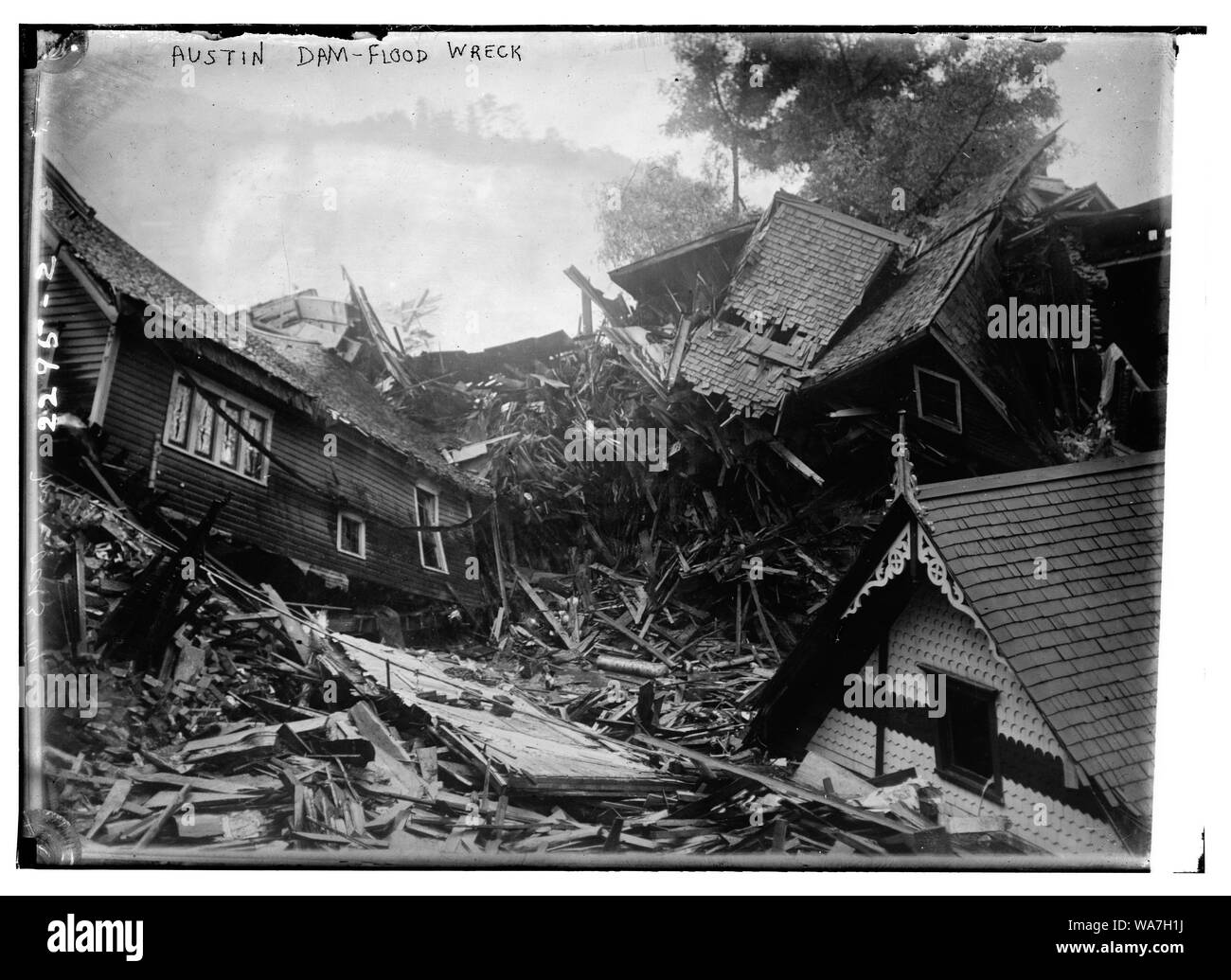 Austin Dam - Inondations wreck Banque D'Images