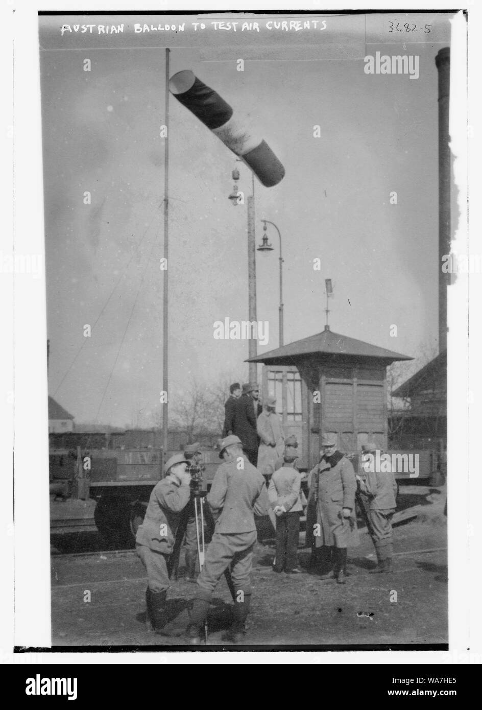 Ballon autrichienne pour tester les courants d'air Banque D'Images