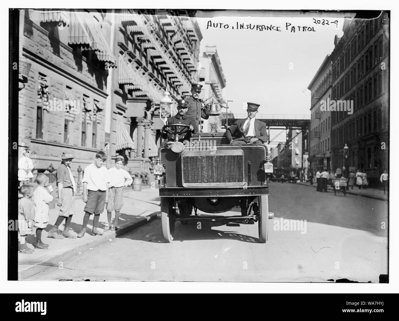 Patrouille de l'assurance automobile Banque D'Images