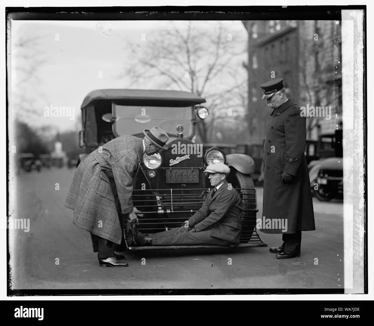 Dispositif de sécurité automatique Jus de démonstration. Headley, 12/14/24 Banque D'Images