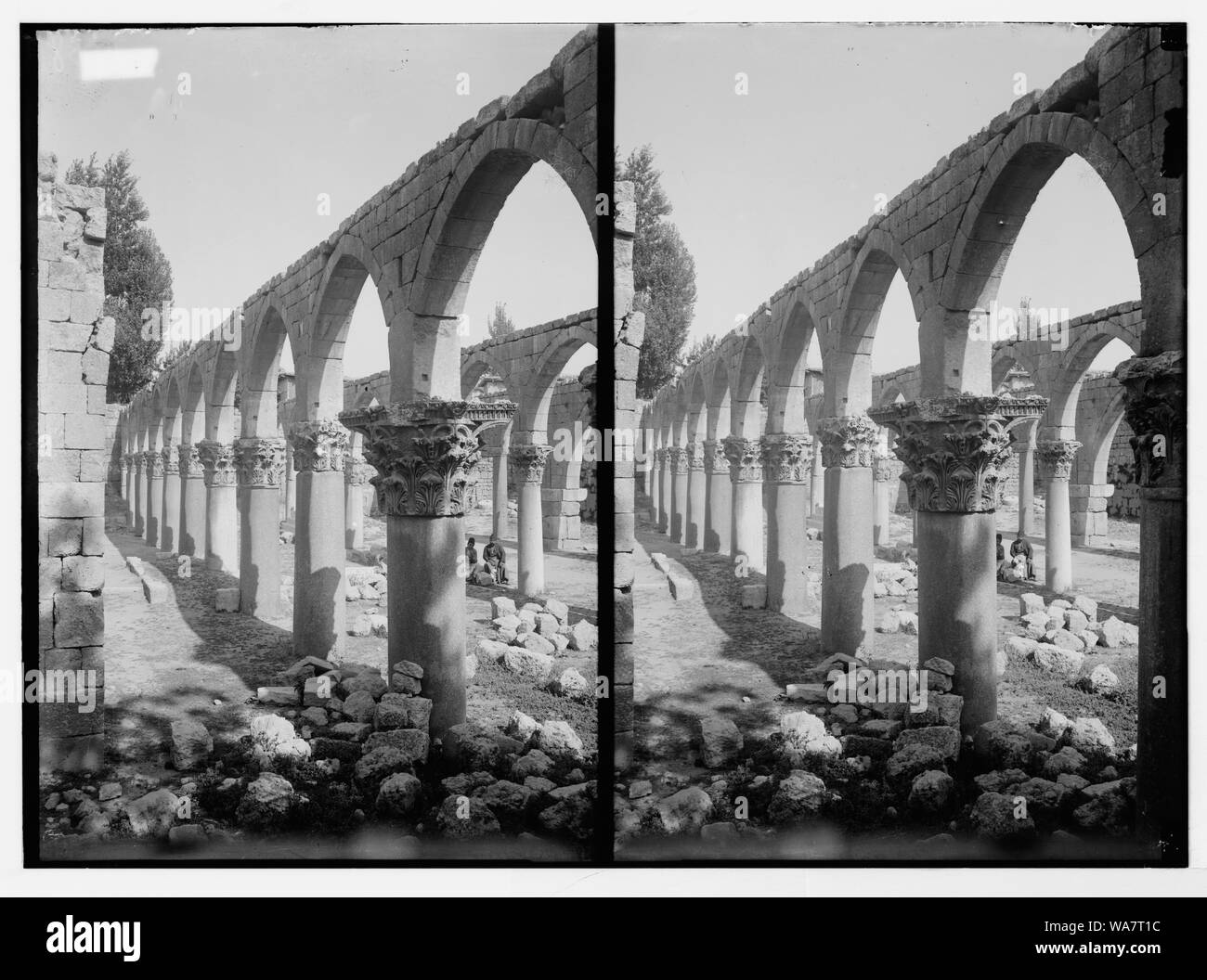 Baalbek. Ruines de l'ancienne mosquée Banque D'Images