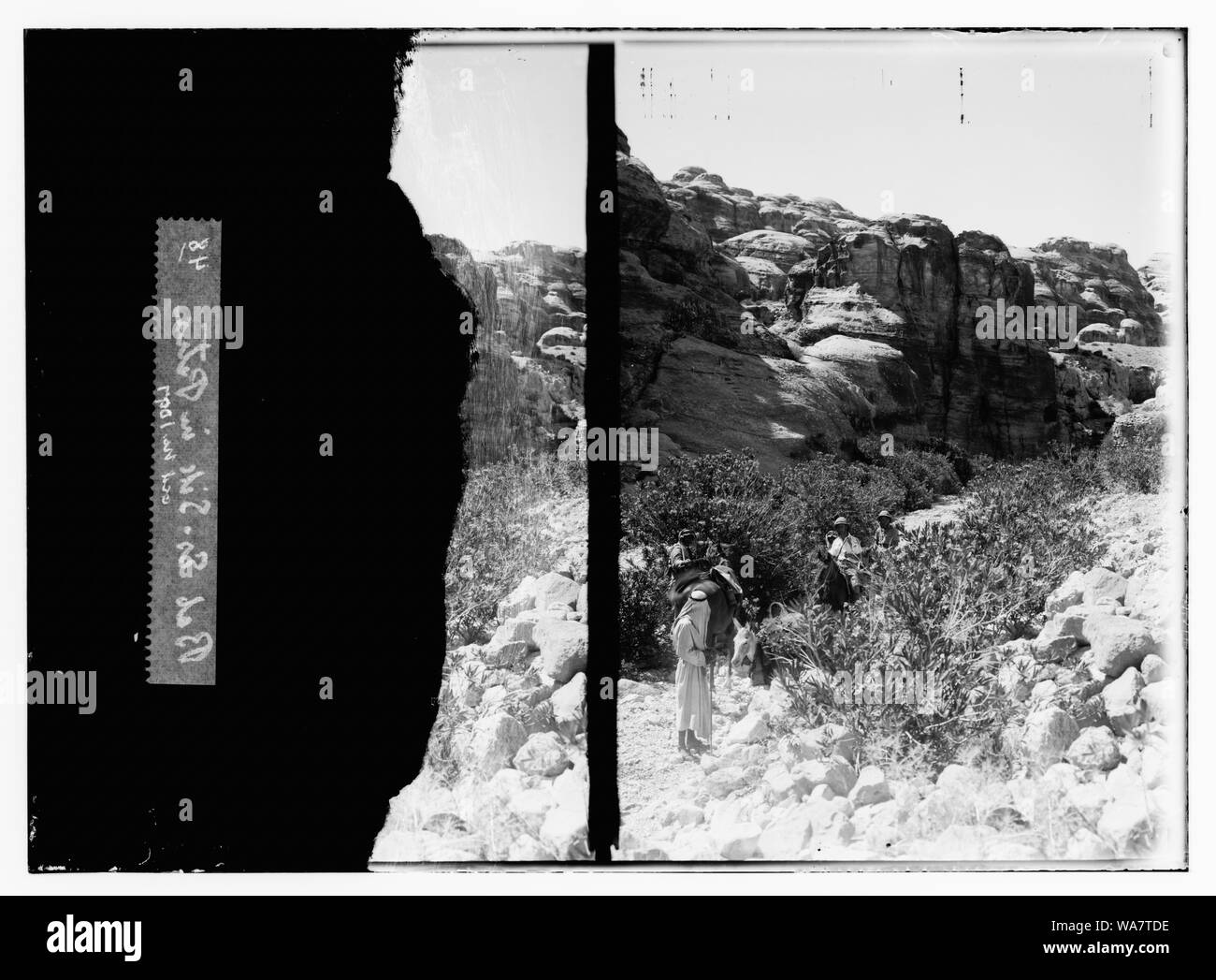 Bab Es-Sik à Petra Banque D'Images