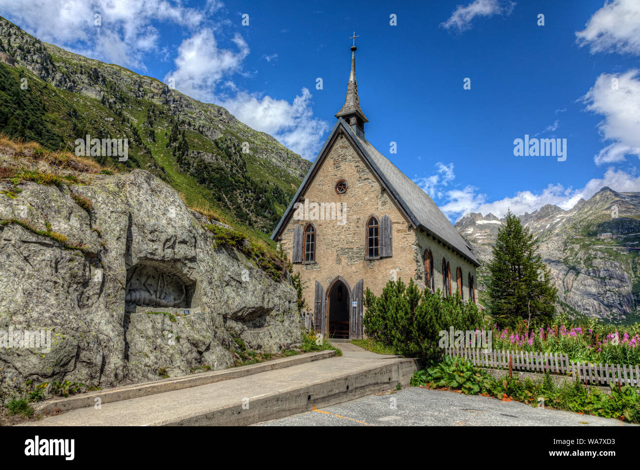 Gletsch, Valais, Suisse, Europe Banque D'Images