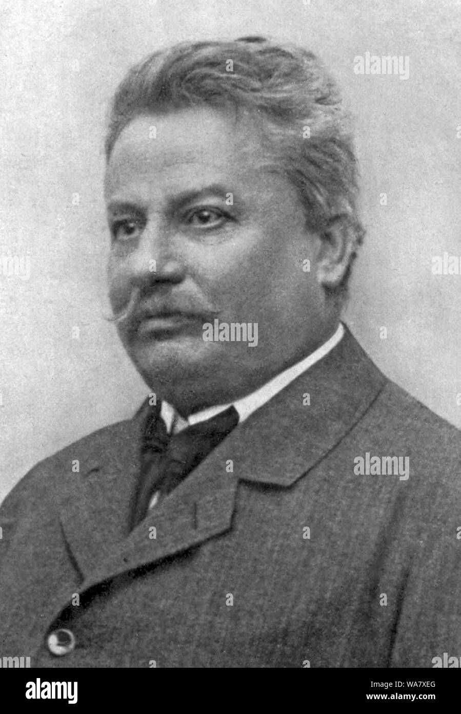 Giovanni Pascoli (1855 Placido Agostino - 1912) poète et érudit Italien Banque D'Images