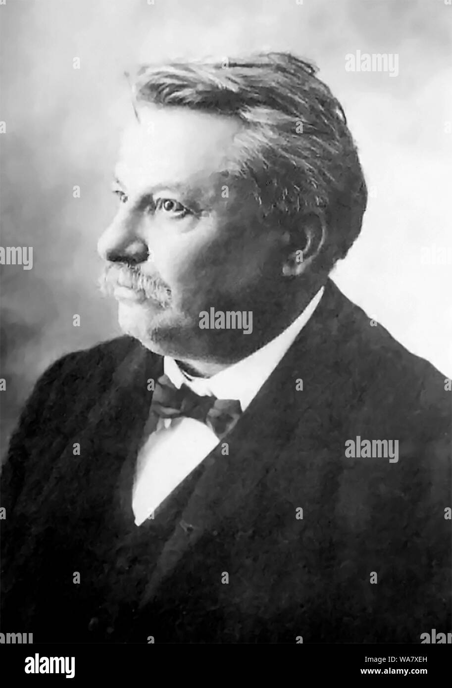 Giovanni Pascoli (1855 Placido Agostino - 1912) poète et érudit Italien Banque D'Images
