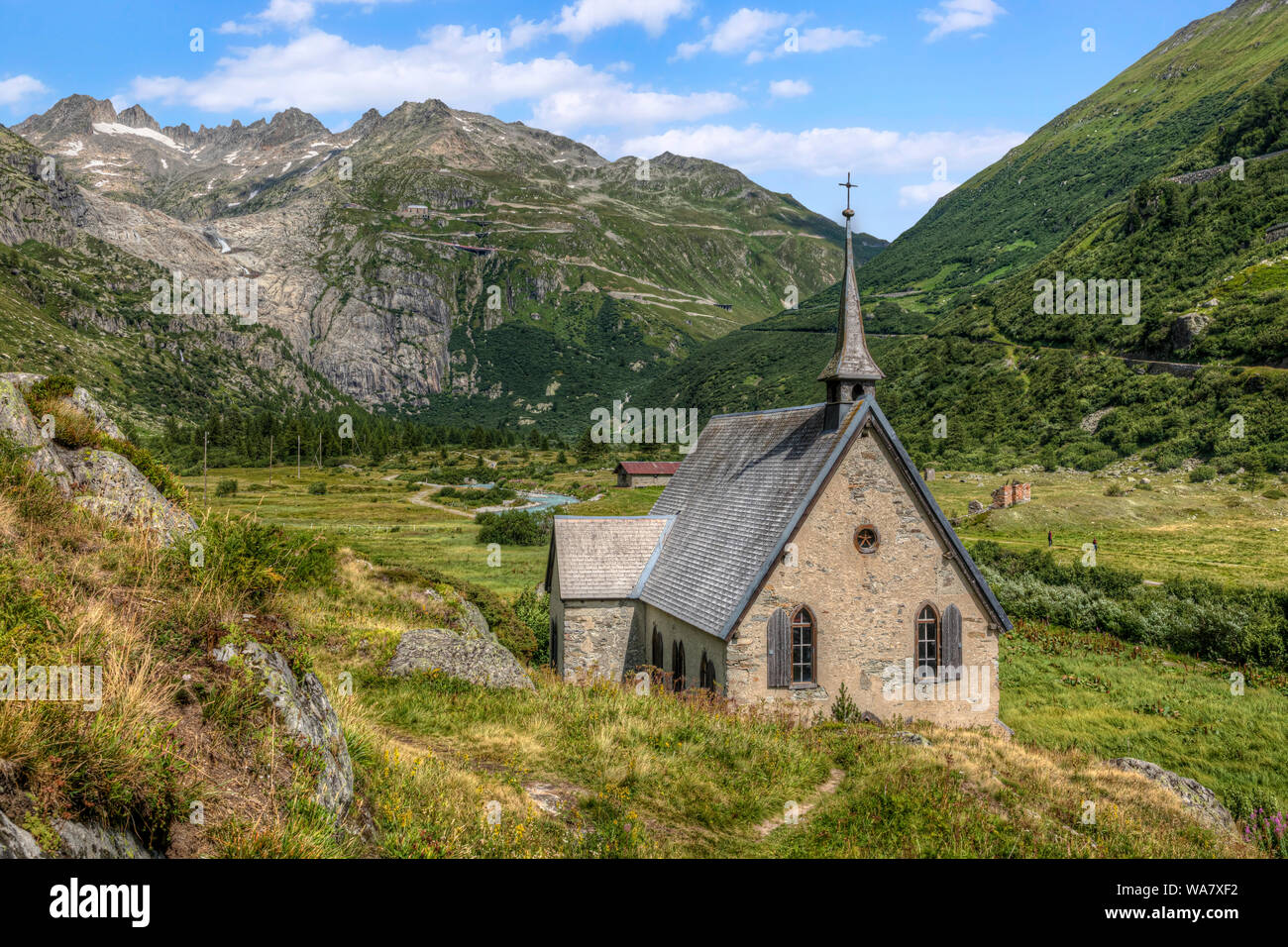 Gletsch, Valais, Suisse, Europe Banque D'Images
