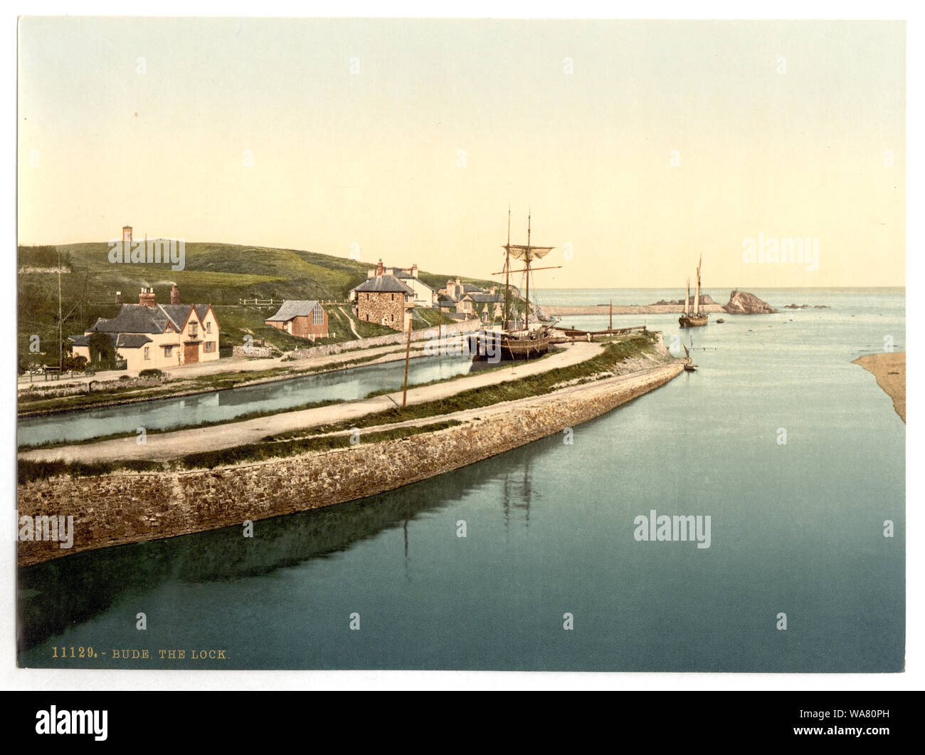 Bude, l'écluse, Cornwall, Angleterre ; impression no. 11129. ; fait partie de : vues sur les îles Britanniques, dans la collection imprimée. Photochrom ; plus d'informations sur l'impression Photochrom Collection est disponible à l'http://hdl.loc.gov/loc.pnp/pp.pgz ; Titre de la Detroit Publishing Co., catalogue J-section étrangère, Detroit, Michigan : Detroit Publishing Company, 1905. Banque D'Images