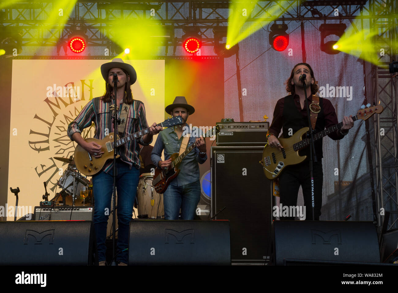 14 juillet 2019, l'Allman Betts Band (USA) concert au cours Suwałki Blues Festival Banque D'Images