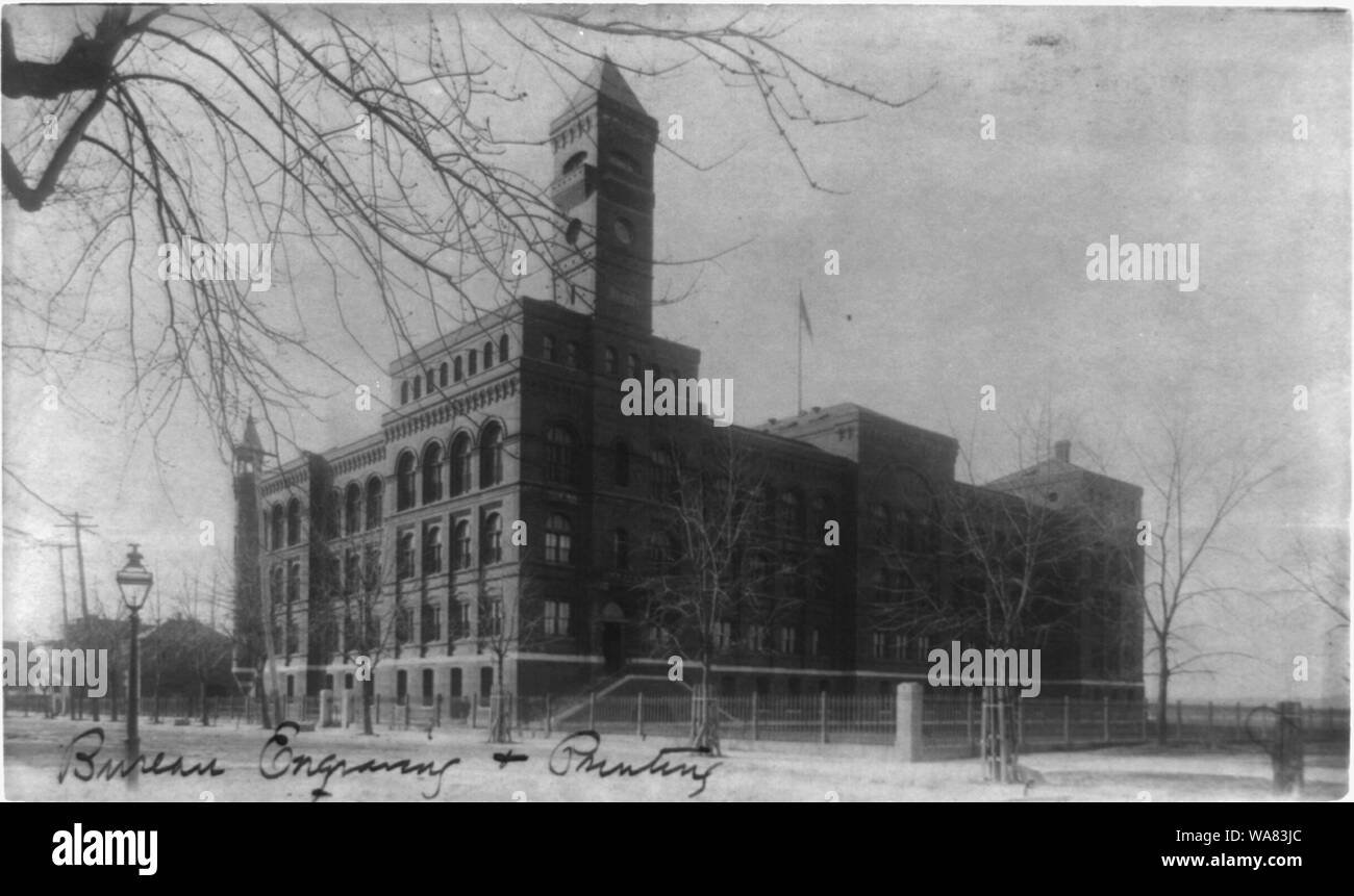Bureau of Engraving and Printing, Washington, D.C. Banque D'Images