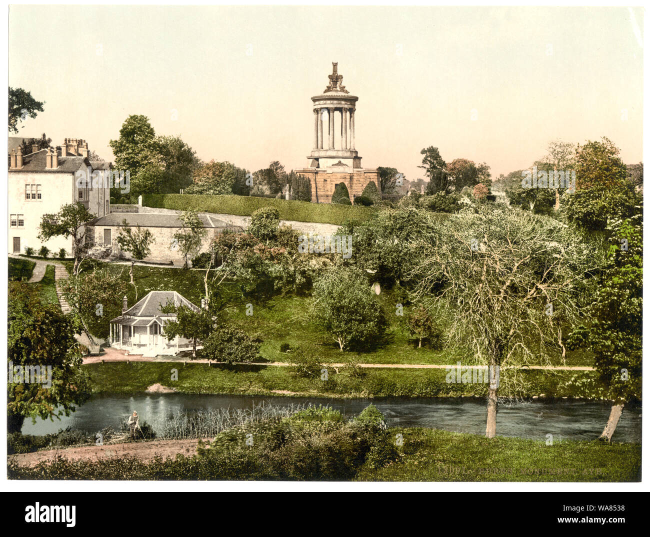 Burns Monument, Ayr, Ecosse ; titre de la Detroit Publishing Co., catalogue J-section étrangère. Detroit, Michigan : Detroit Photographic Company, 1905 ; n° d'impression. 13091. ; plus d'informations sur l'impression Photochrom Collection est disponible à l'http://hdl.loc.gov/loc.pnp/pp.pgz ; fait partie de : Vues de l'architecture du paysage en Ecosse dans l'Photochrom collection imprimée. Banque D'Images