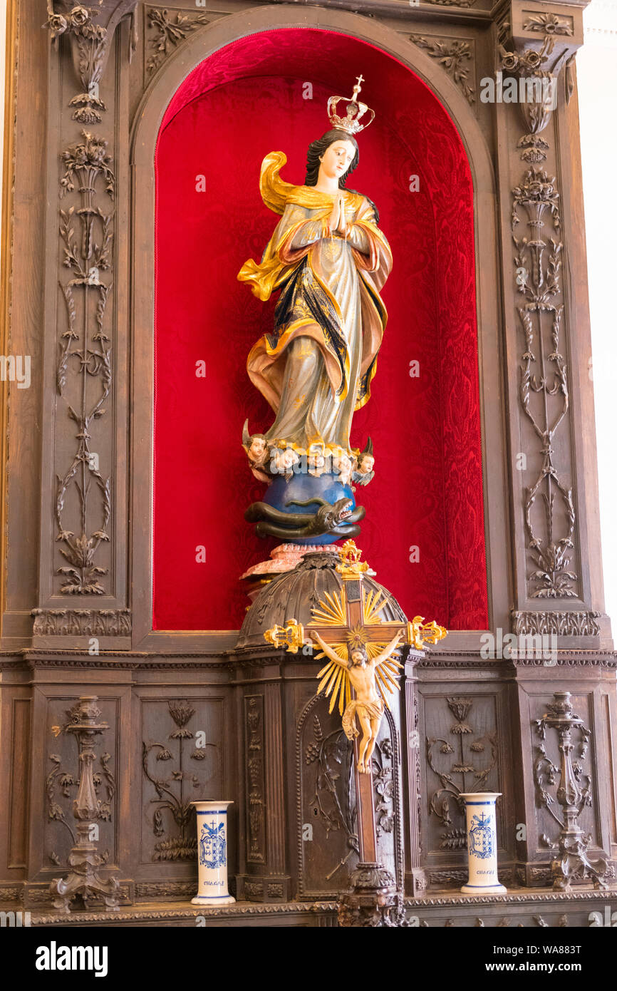 Portugal Porto Porto Eglise de Saint Francis Igreja de São Francisco Baroque intérieur Gothique 1244 à 1530s l'écriture religieuse Prix chiffres Banque D'Images