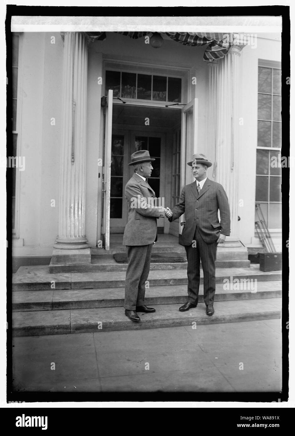 C.B. Slemp & Everett Sanders à W.H. [C.-à-d., Maison Blanche, Washington, D.C.], 1/19/25 Banque D'Images