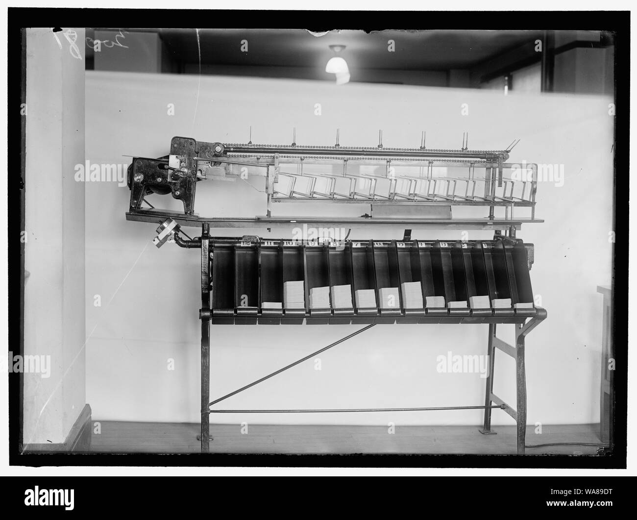 CENSUS BUREAU. Département du commerce. TABULATING MACHINE Banque D'Images