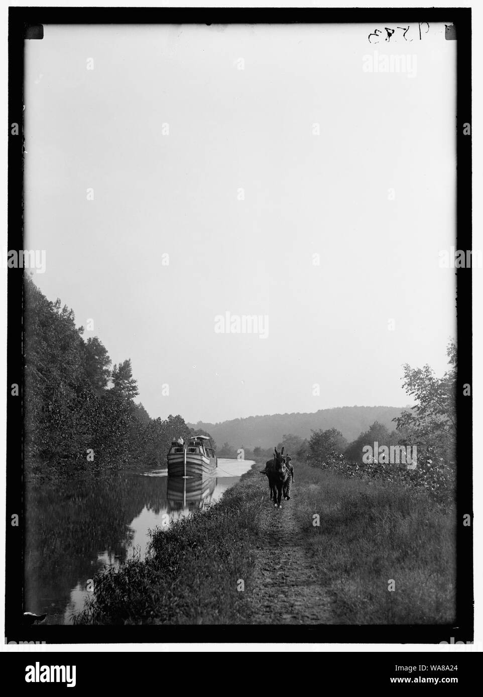 CANAL Chesapeake & Ohio. CANAL BOAT Banque D'Images