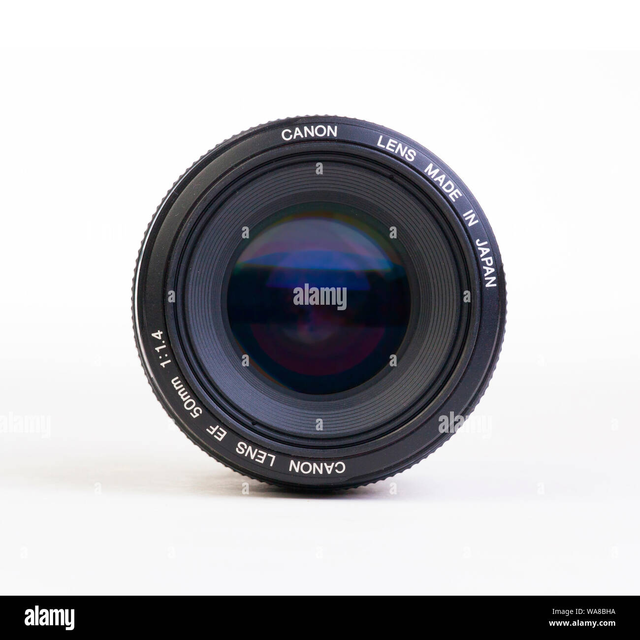 L'objectif de l'appareil photo Canon 50mm Banque D'Images