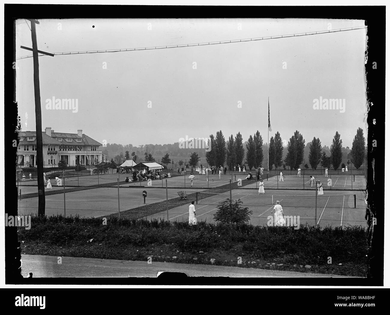 COLUMBIA COUNTRY CLUB. TENNIS Banque D'Images