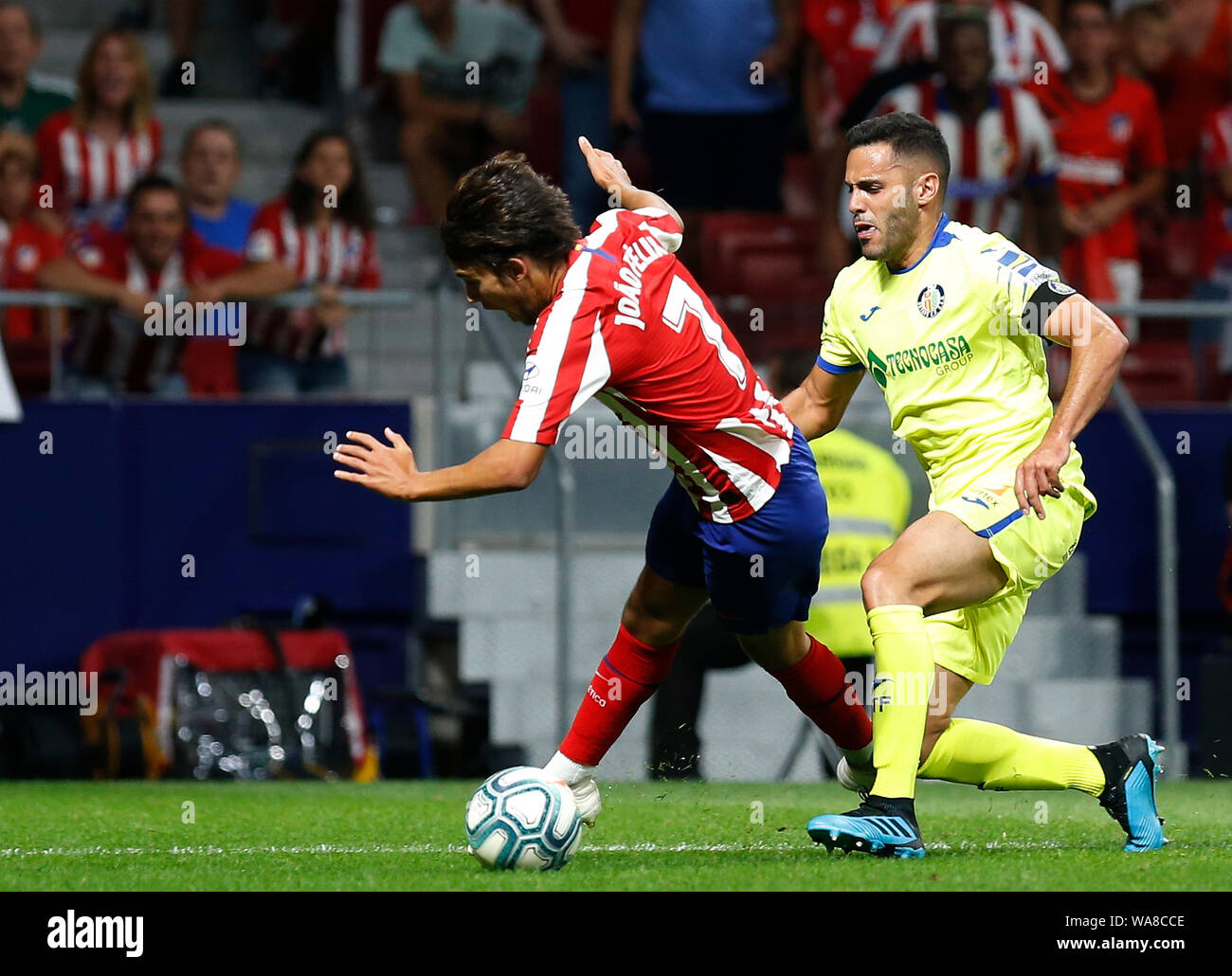 L'Atletico de Madrid Joao Felix en action pendant le match de la Liga espagnole entre l'Atletico de Madrid et Getafe CF au stade Metropolitano de Wanda. Banque D'Images