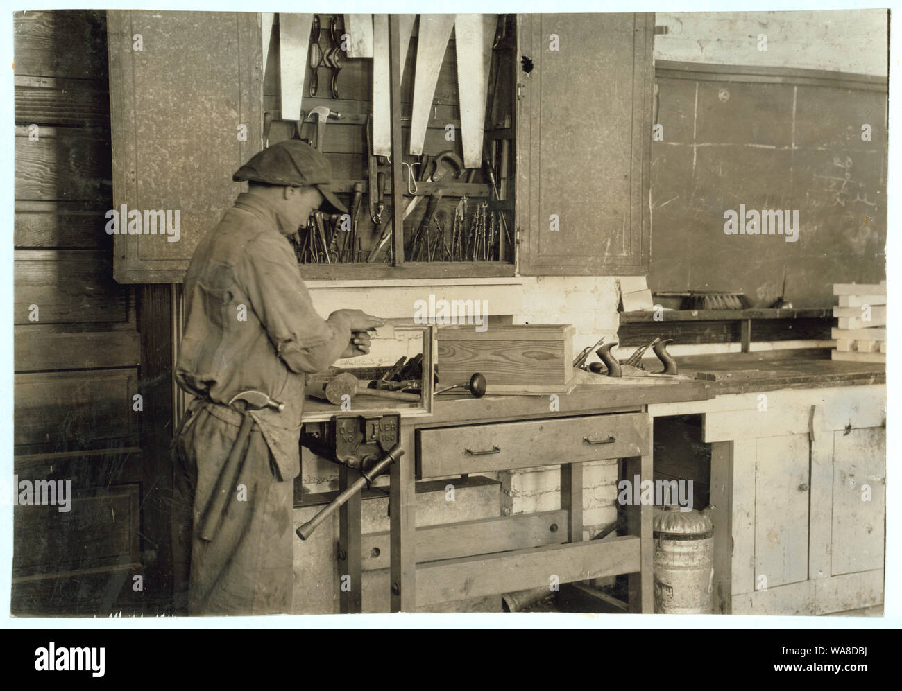 Le travail du Cabinet. Pauls Valley École de formation. Voir 4833-4842. Résumé : des photographies sur les dossiers de la Commission nationale sur le travail des enfants (États-Unis) Banque D'Images