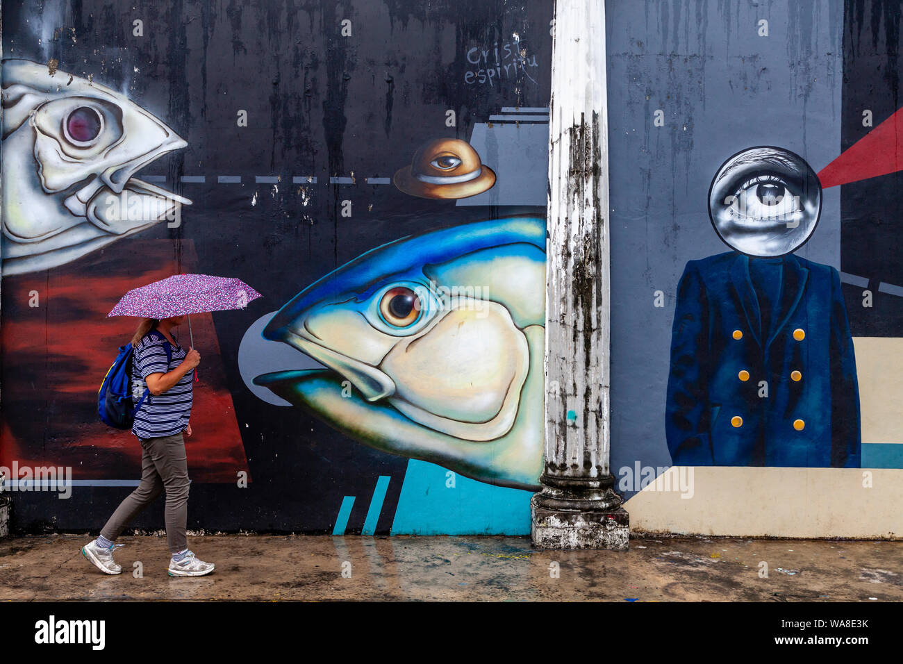 L'Art de la rue, Intramuros, Manille, Philippines Banque D'Images