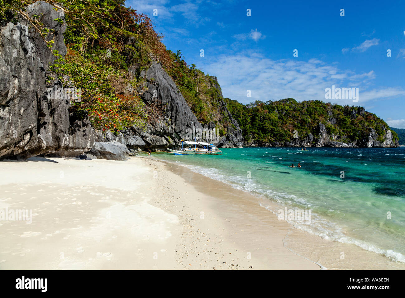 Paradise Beach, El Nido, Palawan, Philippines Banque D'Images